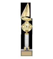 ODAK KUPA - Figürlü Kupalar - Yelken Figürlü Kupalar FG-057 A - 48 cm