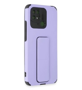 Redmi 10C Kılıf Mega Standlı Silikon - Lila