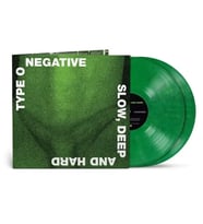 Type O Negative Slow Deep And Hard Rocktober 2024 Green And Black Vinyl Edition Double LP Plak