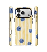 iPhone 17 Pro Max Vorian Çift Katmanlı Kılıf Blueberry Sun Stripe