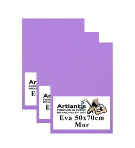 Mor Eva 50x70 cm 3 Adet Eva Süngeri Okul Kreş Anasınıfı Elişi Etkinlikleri