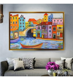 Altın Çerçeveli dekoratif tablo a2013 (Gold)