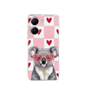 PrintiFy Poco X7 Pro ile Uyumlu Pembe Pötikare Serisi Uykucu Aşık Tasarımlı Uv Baskılı Köşe Korumalı Antişok Kılıf