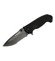 Schrade 5-1 Siyah Kamp Çakı 20cm- Yarı Otomatik, Testere Detaylı, Kemerlikli