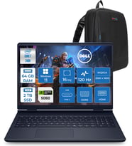 Dell Alienware 16 Aurora AC16250 Intel Core 7 240H 64GB Ddr5 2tb SSD Windows 11 Home 8gb RTX5060 16 Inç 2K(2560×1600) Wqxga 120Hz Wva Gaming Laptop AC16250C71615U56NH39 + Zetta Çanta