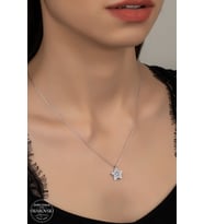 SWAROVSKİ CRYSTAL STAR 925 AYAR GÜMÜŞ KOLYE