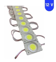 20 Adet 12 Volt 2.4 Watt Kare Beyaz Cob Led Modül IP65
