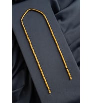 Hematit Taşı Silindir Kesim Parlak Gold 4x6mm Doğal Taş Dizi
