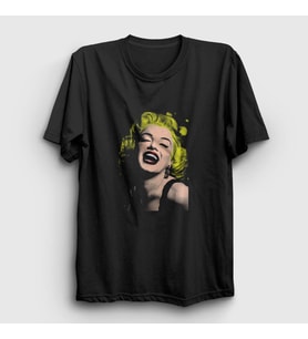 Presmono Unisex Siyah Blonde Marilyn Monroe T-Shirt 38937tt