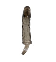 LilituShop 3 cm Dolgu Uzatmalı Titreşimli Siyahi Penis Kılıfı Prezervatif Vibratör