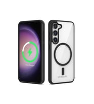 Samsung Galaxy S22 Uyumlu Kılıf M-safe Wireless Şarj Özellikli Silikon Zore Ege Kapak (Siyah)