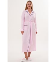 Mecit 6309 Pembe Kadın Uzun Sabahlık