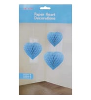 Süs petek modeli kalpli 3 lü set mavi pk:3-