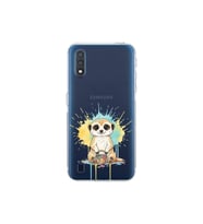Samsung Galaxy A01 ile Uyumlu Splash Mirket Tasarımlı Şeffaf Silikon Kılıf