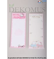 DEKOMUS İLE LİSANSLI YENİ SEZON HELLO KITTY "TEKLİ" 9x22 CM BLOCK NOTE