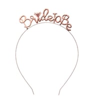 Metal Bride To Be Gelin Tacı Rose Gold