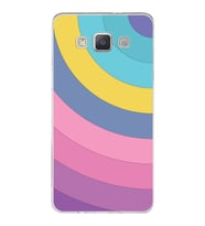 Samsung Galaxy A5 (2015)  Kapak Renk Cümbüşü Tasarımlı Şeffaf Silikon Kılıf