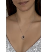 Union Crystal Kadın Aşk Halkası Gümüş Kolye