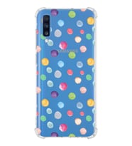PrintiFy Samsung Galaxy A70S Uyumlu Water Color 6 Baskılı Şeffaf Köşe Korumalı Antişok Kılıf
