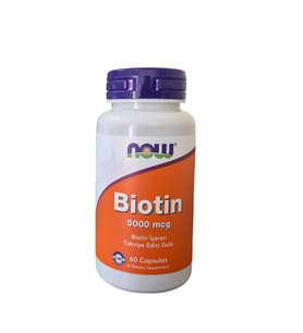 Now Biotin 5000 mcg 60 Kapsül