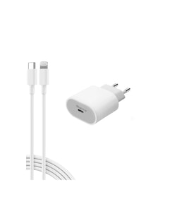 HM26 ECO Bundle 20W PD Hızlı Şarj Cihazı + Type-C to Lightning Kablo  iPhone Uyumlu, Güvenli Şarj