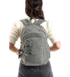 Ultra Hafif Çok Cepli Orta Boy Sırt Çantası Unisex Gri (Model: 571-4C)