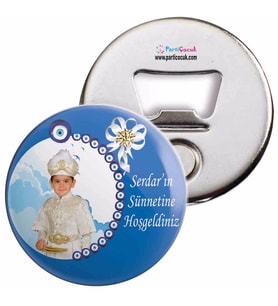Sünnet Nazar Boncuklu Çerçeveli Parti Süsleri Açacaklı Magnet