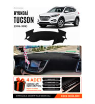 HYUNDAİ TUCSON (2016-2018) Uyumlu Torpido Örtüsü Torpido Kılıfı - Siyah