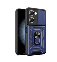 Vivo Y18 Uyumlu Kılıf Magnetik Standlı Kamera Korumalı Zore Sürgülü Vega Kapak