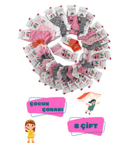 8'li Çocuk Patik Okul Çorabı Mix Desen (Çok Renkli)