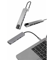 Çevirici Dönüştürücü Adaptör Macbook 3 In 1 Type-C To Hdmı USB 3.0