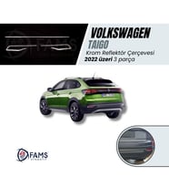 Volkswagen Taigo Krom Reflektör Çerçevesi 3 Prç. 2022>  Paslanmaz Çelik