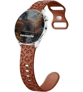 Samsung Galaxy Watch 7/6/5/4/FE 44mm 40mm/ Watch 6 Classic 47mm 43mm/Watch 5 Pro 45mm ile Uyumlu Kordon Leopar Desenli Kordon Kopma Karşıtı 20mm Kordon