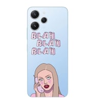 Xiaomi REDMI 12 Uyumlu Blah Blah Blah Mean Girls Desenli Şeffaf Telefon Kılıfı