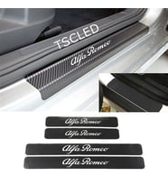 Romeo Karbon Kapı Eşiği Kaplama Sticker Yapıştırma (4 Adet) zz2