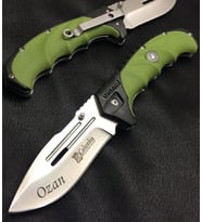 Kişiye Özel İsimli İsim Baskılı Columbia G10 Çakı FST-4007-A 22 CM Paslanmaz Kamp Cep Av Bıçağı (Çok Renkli)