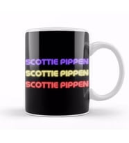 Scottie Pippen   Basketball gifts Vintage Retro Rainbow Quotes For BOYS AND Dad Kupa Bardak Porselen