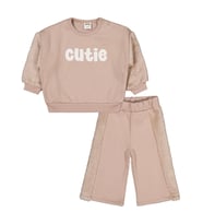 Civil Baby Cutie Baskılı 6-18 Ay Takım - Lila