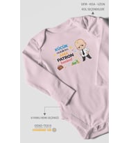 Küçük olabilirim ama patron benim Uzun Kollu Bebek Body