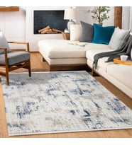 Makine Kaymaz Yıkanabilir Beyaz Modern Triko Salon Halısı Mutfak Halısı Koridor Halısı Yolluk 17353K