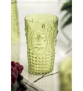 Akrilik Yeşil Tekli Uzun Bardak & Su Meşrubat Bardağı 750 Ml ( Büyük Boy & Cam Değildir )