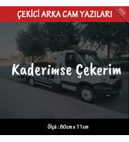 oto kurtarıcı yazıları - çekici sticker - arka cam yazıları büyük boy