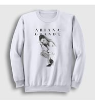 Presmono Unisex Beyaz Honeymoon Ariana Grande Sweatshirt 152481tt