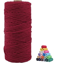 Pamuk Makrome 2 Mm Bordo