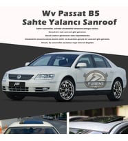 Volksvogen Passat B5 Parlak Siyah Yalancı Çakma Sahte Sunroof