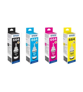 Epson L120 Yazıcı Mürekkep Kartuşu 4 Renk Takım T664
