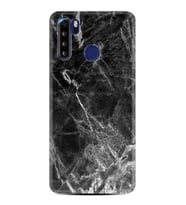 Reeder P13 Blue Max Kılıf Desenli Silikon Kara Mermer