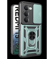 Redmi 15 4G Pars Lens Yüzüklü Silikon - Yeşil