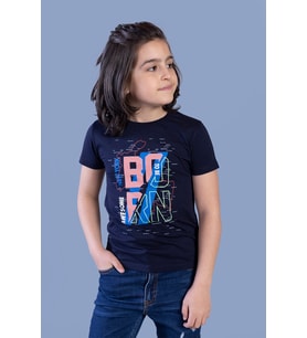 Toontoy Erkek Çocuk Baskılı Tişört (Siyah)
