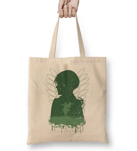 Attack On Titan Levi Ackerman in Silhouette Bez Çanta Uzun Saplı